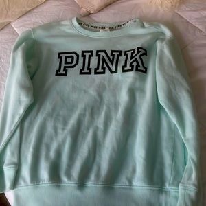 Turquoise sweater crewneck from PINK